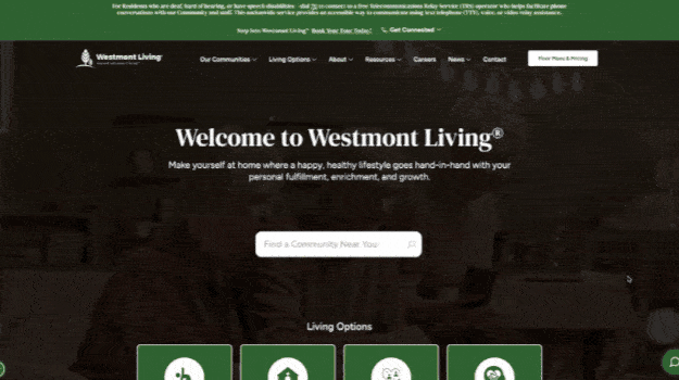Westmont Living digital marketing creative